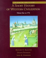 Cover of: A Short History of Western Civilization, Vol. I (Chapters 1-36).