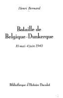 Cover of: Bataille de Belgique-Dunkerque: 10 mai-4 juin 1940