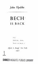Bech is back by John Updike