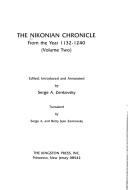 Cover of: Nikonian Chronicle: From the Year 1132 to 1240 (Nikonian Chronicle)