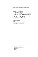 Cover of: Traicté de l'÷conomie politique