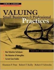 Cover of: Valuing small businesses and professional practices