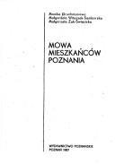 Cover of: Mowa mieszkańców Poznania
