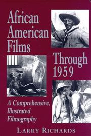 African American films through 1959 by Richards, Larry