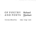 Of poetry and poets by Richard Eberhart