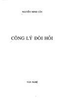 Cover of: Cong ly doi hoi. by Minh Can Nguyên