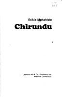 Cover of: Chirundu | Ezekiel Mphahlele