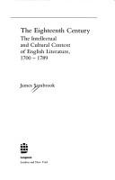 Cover of: The eighteenth century--the intellectual and cultural context of English literature, 1700-1789 by James Sambrook