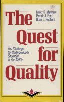 Cover of: The quest for quality by Lewis B. Mayhew