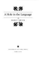 Cover of: A hole in the language