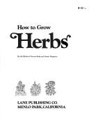 Cover of: Herbs | Sunset Books