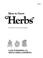 Cover of: Herbs