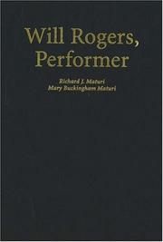 Cover of: Will Rogers, performer by Richard J. Maturi