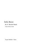 Stella Benson by R. Meredith Bedell