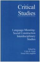 Cover of: Language-meaning-social construction interdisciplinary studies