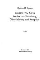 Cover of: Einharts Vita Karoli by Matthias M. Tischler.