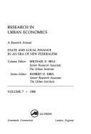 Cover of: Research in Urban Economics: State and Local Finance in an Era of New Federalism : A Research Annual (Research in Urban Economics)