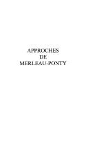 Cover of: Apporches de merleau-ponty