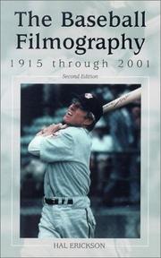 Cover of: The baseball filmography, 1915 through 2001