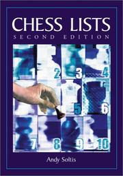 Cover of: Chess lists by Andrew Soltis