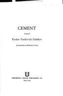 Cover of: Cement a Novel