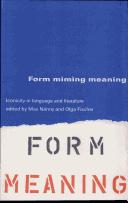 Cover of: Form miming meaning by edited by Max Nänny, Olga Fischer.