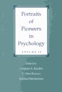 Cover of: Portraits of Pioneers in Psychology: Volume II (Portraits of Pioneers in Psychology (Paperback Lawrence Erlbaum))