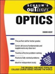 Cover of: Schaum's outline of theory and problems of optics