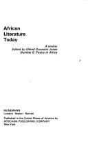 African literature today by Eldred D. Jones