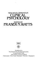 Cover of: New developments in clinical psychology by Edited by Fraser N. Watts.
