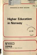 Cover of: Higher education in Norway by Norway. Kirke- og undervisningsdepartementet.