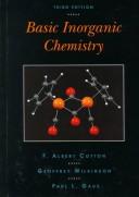 Basic inorganic chemistry by F. Albert Cotton