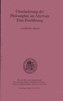 Cover of: Überlieferung der Philosophie im Altertum by Jørgen Mejer