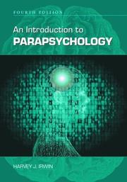 Cover of: An Introduction to Parapsychology | H. J. Irwin