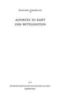 Cover of: Aufsatze zu Kant und Wittgenstein