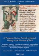 A thirteenth-century textbook of mystical theology at the University of Paris by Anastasius the Librarian, L. Michael Harrington