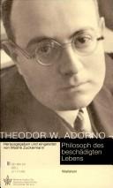 Cover of: Theodor W. Adorno by herausgegeben und eingeleitet von Moshe Zuckermann.
