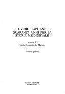 Cover of: Ovidio Capitani: quaranta anni per la storia medioevale