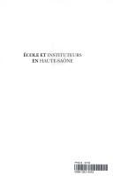 Cover of: Ecole et instituteurs en Haute-Saône by Jean-Louis Clade