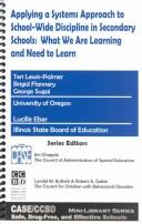 cover of Applying a Systems Approach to School-Wide Discipline in Secondary Schools