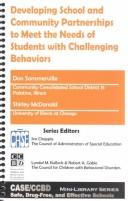 Cover of: Developing School and Community Partnerships to Meeth the Needs of Students With Challenging Behaviors (Case/Ccbd Mini-Library Series on Safe, Drug-Free, and Effective Schools)