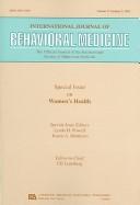 Cover of: Special issue on women's health by Lynda H. Powell