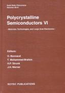 Cover of: Polycrystalline semiconductors VI | POLYSE 2000 (2000 Saint-Malo, France)