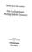 Cover of: Die Eschatologie Philipp Jakob Speners