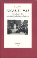 Cover of: Ahaus 1933 by Gregor Muller