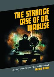 Cover of: Strange Case of Dr. Mabuse by David Kalat