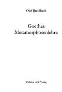 Cover of: Goethes Metamorphosenlehre
