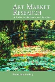 Cover of: Art Market Research: A Guide to Methods and Sources