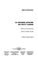 Cover of: La grande affaire du Petit Chose by Jean Le Guennec