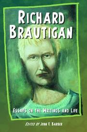 Cover of: Richard Brautigan: Essays on the Writings And Life